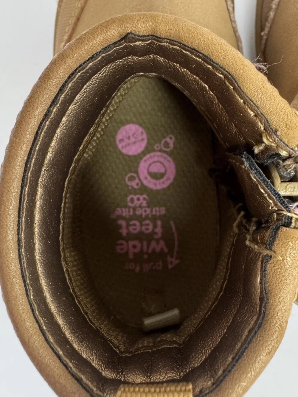 Share Stride Rite 360 Bootie Boots Toddler Size 5 Brown Fringe